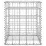 NNEVL Gabion Basket Posts 2 pcs 50x50x60 cm Iron