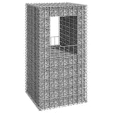 NNEVL Gabion Basket Post 50x50x100 cm Iron