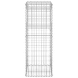 NNEVL Gabion Basket Post 50x50x140 cm Iron