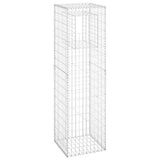 NNEVL Gabion Basket Posts 2 pcs 50x50x180 cm Iron