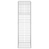 NNEVL Gabion Basket Posts 2 pcs 50x50x180 cm Iron