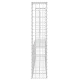NNEVL U-shape Gabion Basket with 2 Posts Iron 140x20x100 cm