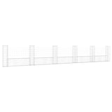NNEVL U-shape Gabion Basket with 6 Posts Iron 620x20x100 cm