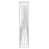 NNEVL U-shape Gabion Basket with 6 Posts Iron 620x20x100 cm