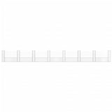 NNEVL U-shape Gabion Basket with 8 Posts Iron 860x20x100 cm