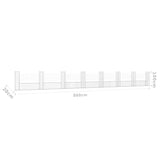 NNEVL U-shape Gabion Basket with 8 Posts Iron 860x20x100 cm