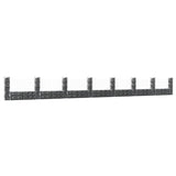 NNEVL U-shape Gabion Basket with 8 Posts Iron 860x20x100 cm