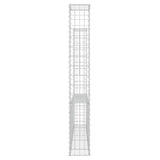 NNEVL U-shape Gabion Basket with 2 Posts Iron 140x20x150 cm