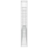 NNEVL U-shape Gabion Basket with 3 Posts Iron 260x20x150 cm