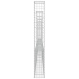 NNEVL U-shape Gabion Basket with 5 Posts Iron 500x20x150 cm