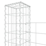 NNEVL U-shape Gabion Basket with 5 Posts Iron 500x20x150 cm