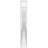 NNEVL U-shape Gabion Basket with 6 Posts Iron 620x20x150 cm