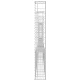 NNEVL U-shape Gabion Basket with 7 Posts Iron 740x20x150 cm