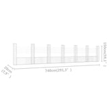 NNEVL U-shape Gabion Basket with 7 Posts Iron 740x20x150 cm