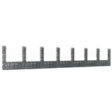 NNEVL U-shape Gabion Basket with 8 Posts Iron 860x20x150 cm