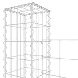 NNEVL U-shape Gabion Basket with 3 Posts Iron 260x20x200 cm