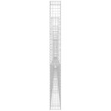 NNEVL U-shape Gabion Basket with 8 Posts Iron 860x20x200 cm