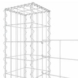 NNEVL U-shape Gabion Basket with 8 Posts Iron 860x20x200 cm