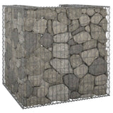 NNEVL Gabion Wall for Garbage Bin Galvanised Steel 110x100x110 cm