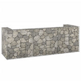 NNEVL Gabion Wall for Garbage Bins Galvanised Steel 320x100x110 cm