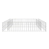 NNEVL Gabion Raised Bed Galvanised Steel 100x100x20 cm