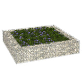 NNEVL Gabion Raised Bed Galvanised Steel 100x100x20 cm