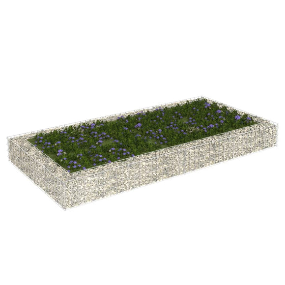 NNEVL Gabion Raised Bed Galvanised Steel 200x100x20 cm