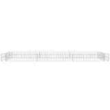 NNEVL Gabion Raised Bed Galvanised Steel 300x100x20 cm