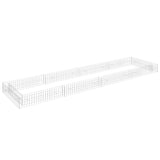 NNEVL Gabion Raised Bed Galvanised Steel 400x100x20 cm