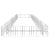 NNEVL Gabion Raised Bed Galvanised Steel 400x100x20 cm