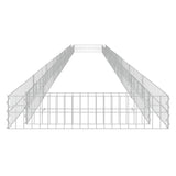 NNEVL Gabion Raised Bed Galvanised Steel 800x100x20 cm