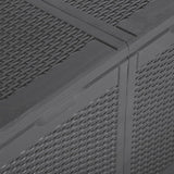 NNEVL Garden Storage Box 180L Black PP Rattan
