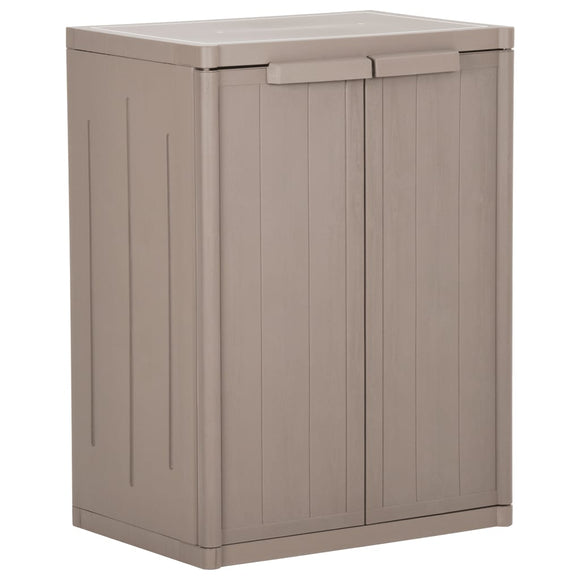 NNEVL Garden Storage Cabinet Brown 65x45x88 cm PP Rattan