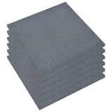 NNEVL Fall Protection Tiles 6 pcs Rubber 50x50x3 cm Grey