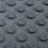 NNEVL Fall Protection Tiles 6 pcs Rubber 50x50x3 cm Grey