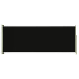 NNEVL Patio Retractable Side Awning 117x300 cm Black