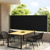 NNEVL Patio Retractable Side Awning 117x300 cm Black