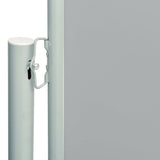 NNEVL Patio Retractable Side Awning 117x300 cm Grey