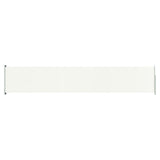 NNEVL Patio Retractable Side Awning 117x600 cm Cream
