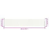 NNEVL Patio Retractable Side Awning 117x600 cm Cream