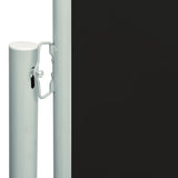 NNEVL Patio Retractable Side Awning 200x600 cm Black