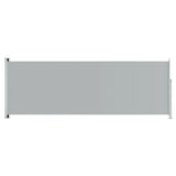NNEVL Patio Retractable Side Awning 220x600 cm Grey
