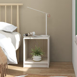 NNEVL Bedside Cabinets 2 pcs White 35.5x33.5x41.5 cm Solid Pinewood