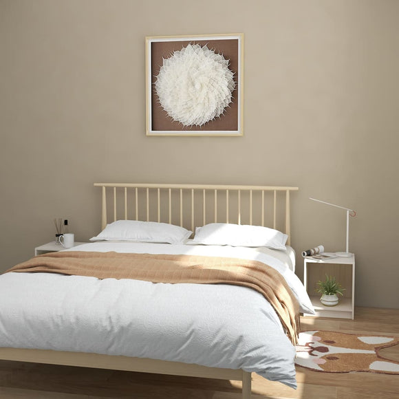 NNEVL Bedside Cabinets 2 pcs White 35.5x33.5x41.5 cm Solid Pinewood