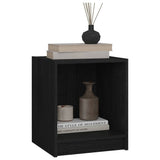 NNEVL Bedside Cabinets 2 pcs Black 35.5x33.5x41.5 cm Solid Pinewood