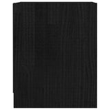 NNEVL Bedside Cabinets 2 pcs Black 35.5x33.5x41.5 cm Solid Pinewood