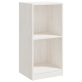 NNEVL Side Cabinet White 35.5x33.5x76 cm Solid Pinewood