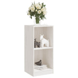 NNEVL Side Cabinet White 35.5x33.5x76 cm Solid Pinewood