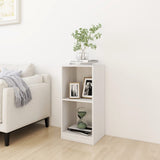 NNEVL Side Cabinet White 35.5x33.5x76 cm Solid Pinewood
