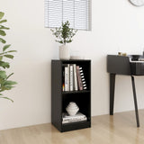 NNEVL Side Cabinet Black 35.5x33.5x76 cm Solid Pinewood
